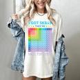 I Got Skills They'Re Multiplying Math Teacher Students Women's Comfort Colors T-Shirt Ivory I Got Skills They'Re Multiplying Math Teacher Students Women's Comfort Colors T-Shirt Ivory
