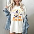 Spooky Teacher Halloween Cute Ghost Pumpkin Reading Women Women's Comfort Colors T-Shirt Ivory Spooky Teacher Halloween Cute Ghost Pumpkin Reading Women Women's Comfort Colors T-Shirt Ivory
