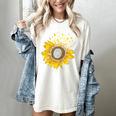 Sunflower Puzzle Pieces Autism Awareness For Mom Teacher For Women Women's Comfort Colors T-Shirt Ivory