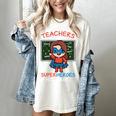 Super Hero Teacher Superheroes In Disguise Women's Comfort Colors T-Shirt Ivory