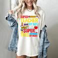 Super Teacher By Day Super Tired By Night Superhero Teacher Women's Comfort Colors T-Shirt Ivory Super Teacher By Day Super Tired By Night Superhero Teacher Women's Comfort Colors T-Shirt Ivory