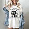 I Survived 67 Days Of School Teachers Students Humor Women's Comfort Colors T-Shirt Ivory