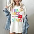 I Teach Rockstars Band Vibes Teacher Rocks My Music Teaching Women's Comfort Colors T-Shirt Ivory I Teach Rockstars Band Vibes Teacher Rocks My Music Teaching Women's Comfort Colors T-Shirt Ivory