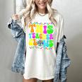 This Teacher 80s 90s Teachers's Day Glows Last Day Of School Women's Comfort Colors T-Shirt Ivory