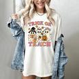 Teacher Halloween Trick Or Teach Cute Ghost Coffee Pumpkins Women's Comfort Colors T-Shirt Ivory
