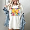Teacher Pencil Coquette Bow Back To School Teacher Women's Comfort Colors T-Shirt Ivory