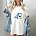 Teacher Shark Teaching Back To School Kindergarten Women's Comfort Colors T-Shirt Ivory Teacher Shark Teaching Back To School Kindergarten Women's Comfort Colors T-Shirt Ivory