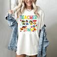 Teacher Of Tiny Superheroes Teach 100th Day Of School Men Women Girls Kids Women's Comfort Colors T-Shirt Ivory Teacher Of Tiny Superheroes Teach 100th Day Of School Men Women Girls Kids Women's Comfort Colors T-Shirt Ivory