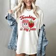 Teaching Is My Jam Cute Strawberry For Women Teachers Women's Comfort Colors T-Shirt Ivory Teaching Is My Jam Cute Strawberry For Women Teachers Women's Comfort Colors T-Shirt Ivory