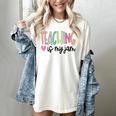 Teaching Is My Jam For Women Teacher Cute Teachers Outfit Women's Comfort Colors T-Shirt Ivory Teaching Is My Jam For Women Teacher Cute Teachers Outfit Women's Comfort Colors T-Shirt Ivory