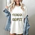 Team School Nurse Camo Teacher Student Back To School For Men Women Women's Comfort Colors T-Shirt Ivory