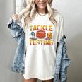 Test Day State Football Tackle Testing Day Sports Teacher Women's Comfort Colors T-Shirt Ivory Test Day State Football Tackle Testing Day Sports Teacher Women's Comfort Colors T-Shirt Ivory