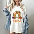 Thankful For My 5th Grade Turkeys Thanksgiving Teacher Women's Comfort Colors T-Shirt Ivory