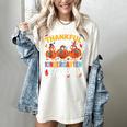 Thankful For My Kindergarten Turkeys Thanksgiving Teacher Women's Comfort Colors T-Shirt Ivory Thankful For My Kindergarten Turkeys Thanksgiving Teacher Women's Comfort Colors T-Shirt Ivory