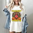 Thanksgiving I Teach Coolest Turkeys Teacher Fall Women Men Women's Comfort Colors T-Shirt Ivory