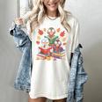 Thanksgiving Teacher Books Turkey Reading Book Women's Comfort Colors T-Shirt Ivory Thanksgiving Teacher Books Turkey Reading Book Women's Comfort Colors T-Shirt Ivory
