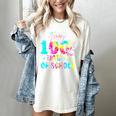 Tie Dye Happy 100th Day Of School Teacher Student 100 Days Women's Comfort Colors T-Shirt Ivory Tie Dye Happy 100th Day Of School Teacher Student 100 Days Women's Comfort Colors T-Shirt Ivory