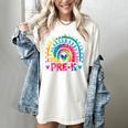 Tie Dye Prek Teacher Rainbow Preschool Back To School Girl Women's Comfort Colors T-Shirt Ivory Tie Dye Prek Teacher Rainbow Preschool Back To School Girl Women's Comfort Colors T-Shirt Ivory