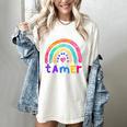 Tiny Human Tamer Watercolor Rainbow Daycare Teacher Women's Comfort Colors T-Shirt Ivory Tiny Human Tamer Watercolor Rainbow Daycare Teacher Women's Comfort Colors T-Shirt Ivory