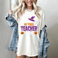 Tired Teacher Costume For Halloween Teachers Women's Comfort Colors T-Shirt Ivory Tired Teacher Costume For Halloween Teachers Women's Comfort Colors T-Shirt Ivory