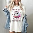 Trick Or Treat Point Your Feet Halloween Ghost Dance Teacher Women's Comfort Colors T-Shirt Ivory