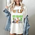 Wild About 1st Grade Teacher Student First Grade Zoo Safari Women's Comfort Colors T-Shirt Ivory