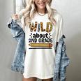 Wild About 2Nd Grade School Grade Teacher Women's Comfort Colors T-Shirt Ivory