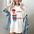 I Will Drink Coffee Here Or There Teacher Teaching Women's Comfort Colors T-Shirt Ivory I Will Drink Coffee Here Or There Teacher Teaching Women's Comfort Colors T-Shirt Ivory