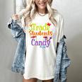 Will Trade Students For Candy Teacher Halloween Costume Women's Comfort Colors T-Shirt Ivory