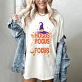 Witchy Halloween Hocus Pocus Everybody Focus Teacher Pumpkin Women's Comfort Colors T-Shirt Ivory