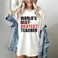 World's Best Okayest Teacher ACY025a For Men Women Women's Comfort Colors T-Shirt Ivory World's Best Okayest Teacher ACY025a For Men Women Women's Comfort Colors T-Shirt Ivory