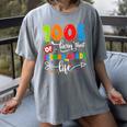 100 Days Of Living That 2nd Grade Life Boy Girl Teacher Women's Comfort Colors T-Shirt Gray 100 Days Of Living That 2nd Grade Life Boy Girl Teacher Women's Comfort Colors T-Shirt Gray