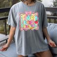 100 Days Of School Preppy 100th Day Of School Teacher Kids Women's Comfort Colors T-Shirt Gray 100 Days Of School Preppy 100th Day Of School Teacher Kids Women's Comfort Colors T-Shirt Gray
