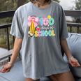 100 Days Of School Preppy 100th Day Of School Teachers Girls Women's Comfort Colors T-Shirt Gray 100 Days Of School Preppy 100th Day Of School Teachers Girls Women's Comfort Colors T-Shirt Gray