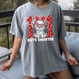 100 Days Smarter 101st Day School Dalmatian Dog Teacher Kids Women's Comfort Colors T-Shirt Gray