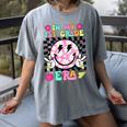 In My 1st Grade Era Smile Face Back To School Teacher Kid Women's Comfort Colors T-Shirt Gray