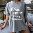 3rd Grade Teacher Definition Back To School First Day Women's Comfort Colors T-Shirt Gray