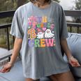 4th Grade Boo Crew Fourth Grade Teacher Kids Happy Halloween Women's Comfort Colors T-Shirt Gray