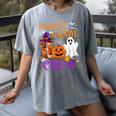 4th Grade Boo Crew Teacher Student Halloween Costume Women's Comfort Colors T-Shirt Gray