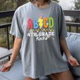 4th Grade Rocks ABCD Back To School Rock Teachers Women's Comfort Colors T-Shirt Gray