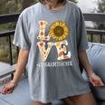 4th Grade Teacher Love Autumn Fall Sunflower Appreciation Women's Comfort Colors T-Shirt Gray 4th Grade Teacher Love Autumn Fall Sunflower Appreciation Women's Comfort Colors T-Shirt Gray