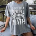 5 Out Of 4 People Struggle With Math Teacher Science Women's Comfort Colors T-Shirt Gray