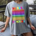 50 Days Of School Hearts Teacher Happy 50th Day Of School Women's Comfort Colors T-Shirt Gray