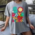 50 Days Of School Teacher Happy 50th Day Of School Kids Women's Comfort Colors T-Shirt Gray