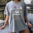 60 Year Old Math Teacher Square Root Of 3600 60th Birthday Women's Comfort Colors T-Shirt Gray 60 Year Old Math Teacher Square Root Of 3600 60th Birthday Women's Comfort Colors T-Shirt Gray