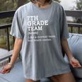7th Grade Team Back To School Teacher Seventh Grade Team Women's Comfort Colors T-Shirt Gray 7th Grade Team Back To School Teacher Seventh Grade Team Women's Comfort Colors T-Shirt Gray