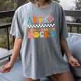 ABCD Kindergarten Rocks Back To School Teacher Kindergarten Women's Comfort Colors T-Shirt Gray