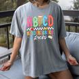ABCD Kindergarten Rocks Pencil Lightning Teachers Rock Boys Women's Comfort Colors T-Shirt Gray
