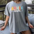 Admin Team Back To School Teachers Students Admin Squad Women's Comfort Colors T-Shirt Gray Admin Team Back To School Teachers Students Admin Squad Women's Comfort Colors T-Shirt Gray