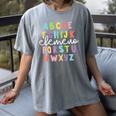 Alphabet ABC Elemeno Teacher Student Back To School Women's Comfort Colors T-Shirt Gray Alphabet ABC Elemeno Teacher Student Back To School Women's Comfort Colors T-Shirt Gray